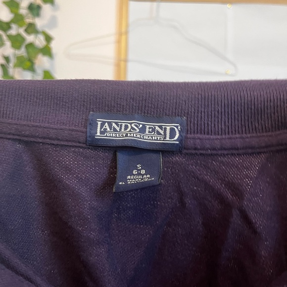 Lands End Purple Polo, men's size S - Picture 7 of 9